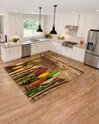 Bahrat - Non-slip, antibacterial, and hypoallergenic kitchen mat