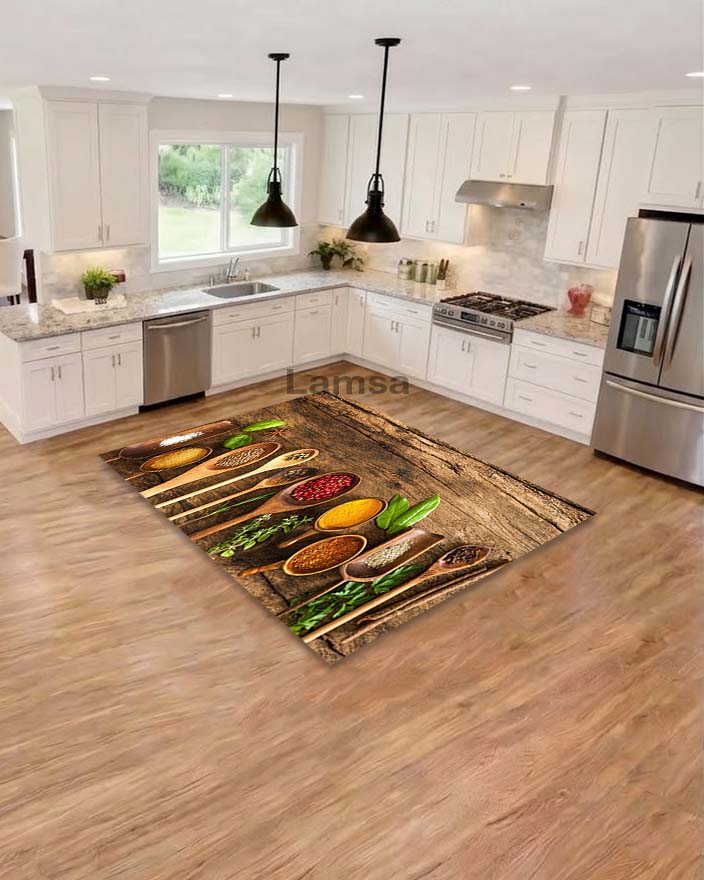 Bahrat - Non-slip, antibacterial, and hypoallergenic kitchen mat