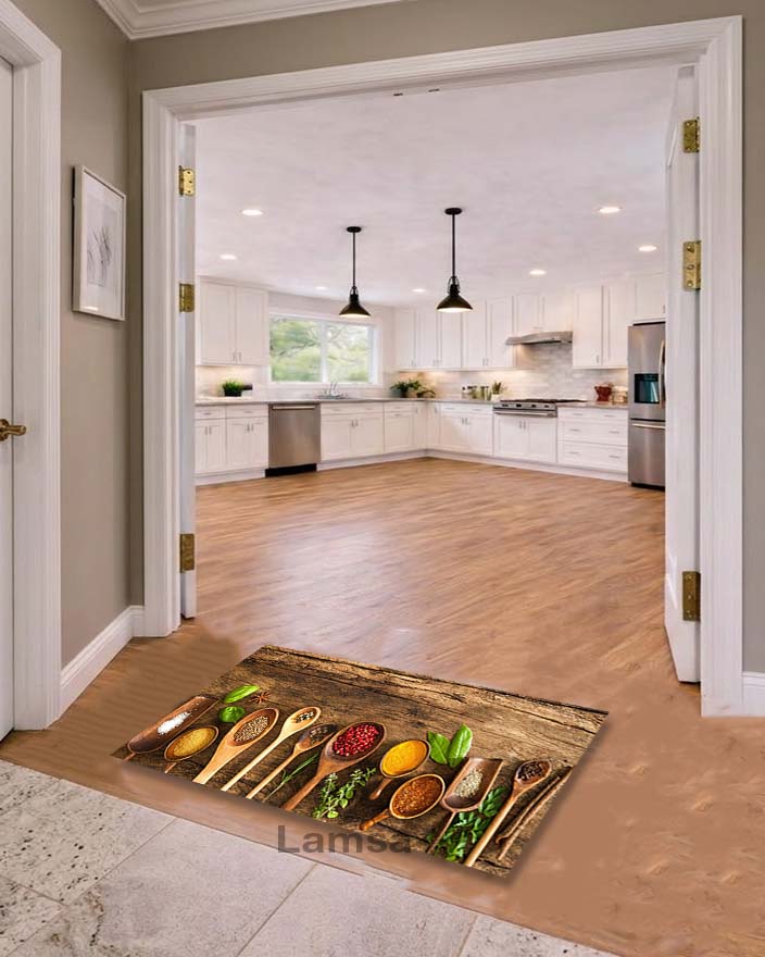 Bahrat - Non-slip, antibacterial, and hypoallergenic kitchen mat