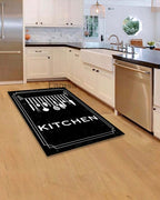 Kitchen Rugs Black tufted