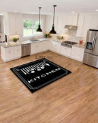 Kitchen Rugs Black tufted