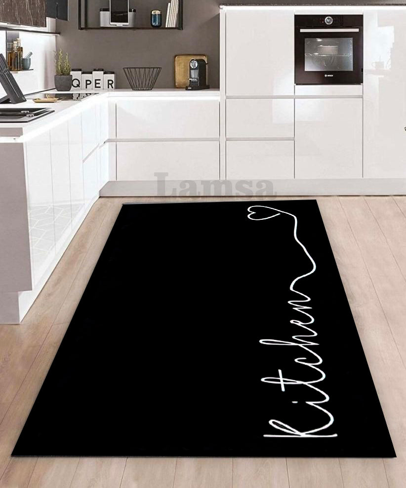 Kitchen Rugs Black