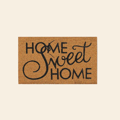 Home Sweet Home - of natural coconut fiber burlap