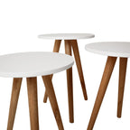 Safa Nesting Tables Set – Natural Wood for Elegant Taste⭐⭐⭐⭐⭐