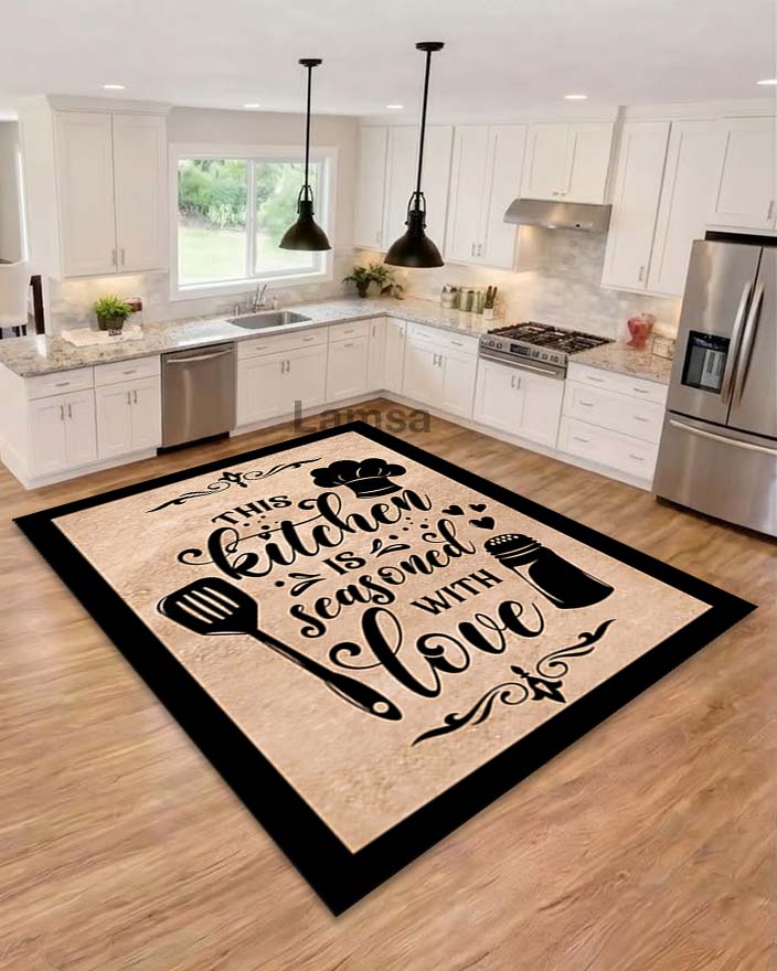 Elora - Non-Slip Kitchen Printed Rug