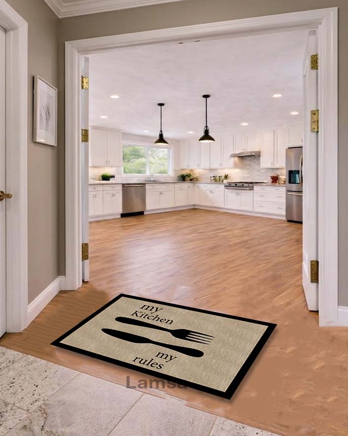 Rug printed non-slip and anti-bacteria and allergy-resistant