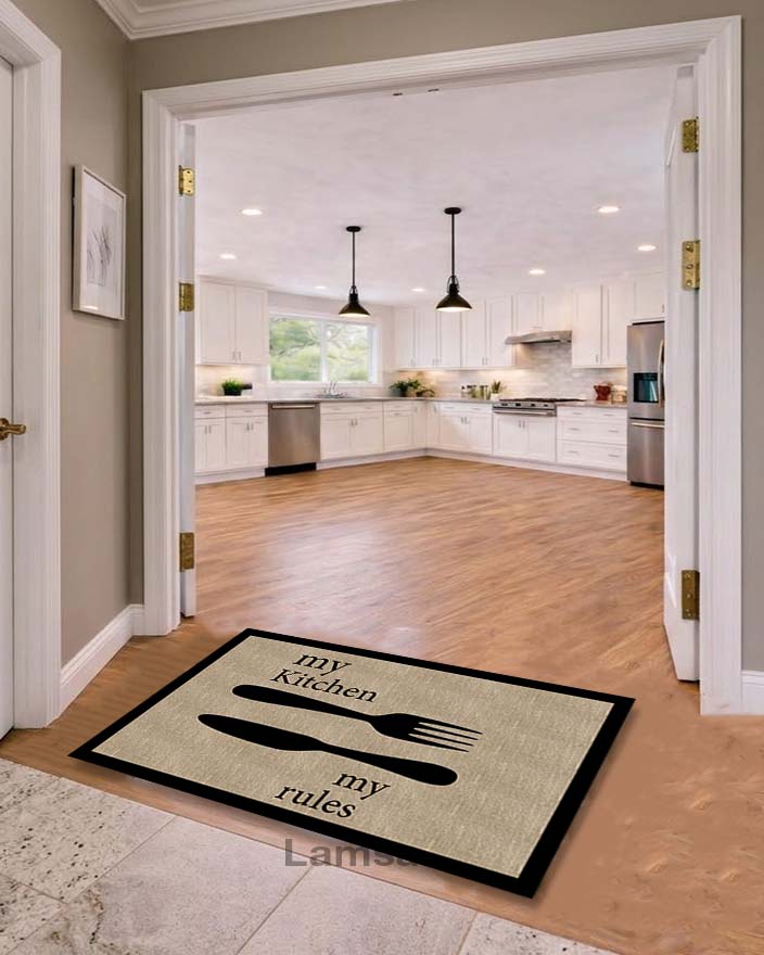 Rug printed non-slip and anti-bacteria and allergy-resistant