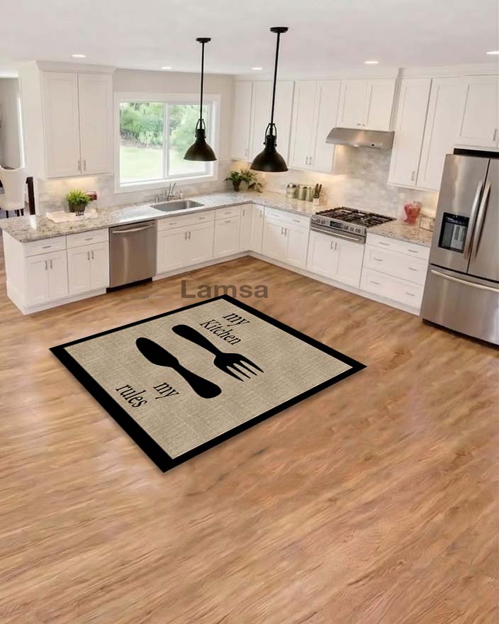 Rug printed non-slip and anti-bacteria and allergy-resistant