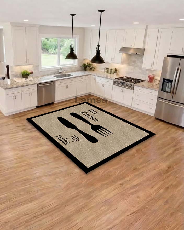 Rug printed non-slip and anti-bacteria and allergy-resistant