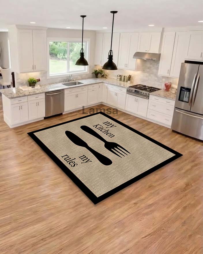 Rug printed non-slip and anti-bacteria and allergy-resistant