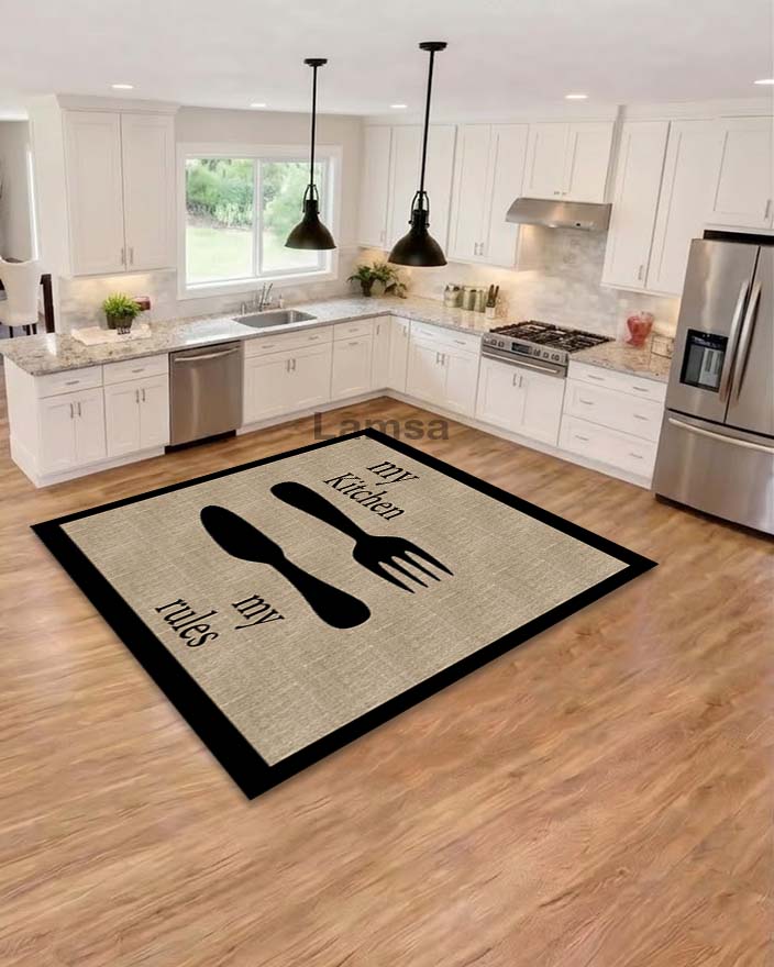 Rug printed non-slip and anti-bacteria and allergy-resistant