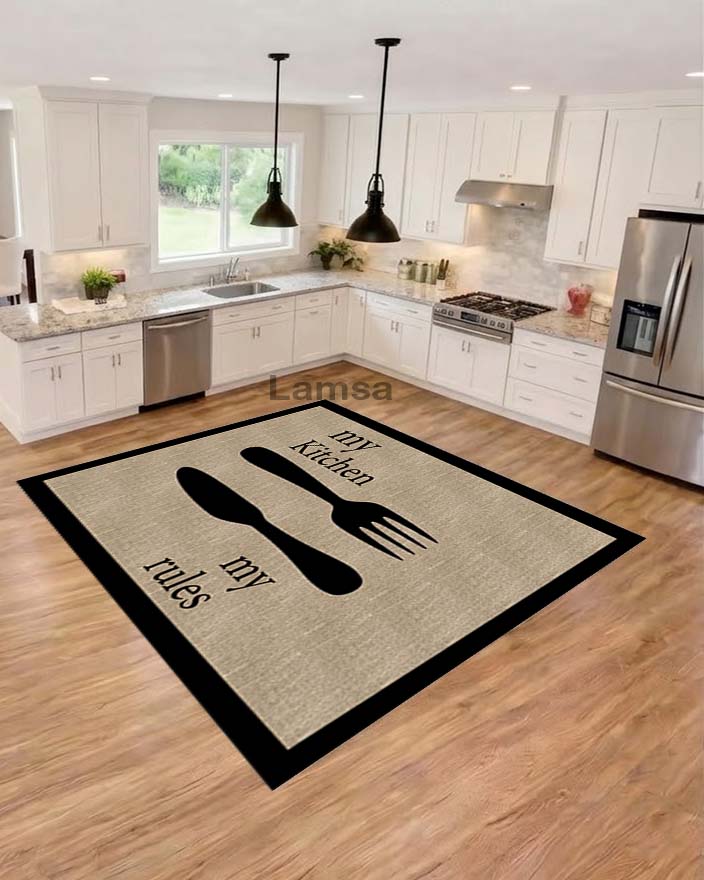 Rug printed non-slip and anti-bacteria and allergy-resistant