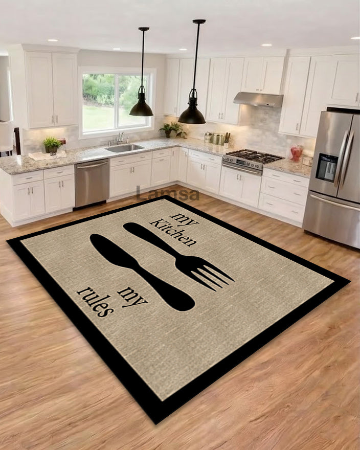 Rug printed non-slip and anti-bacteria and allergy-resistant