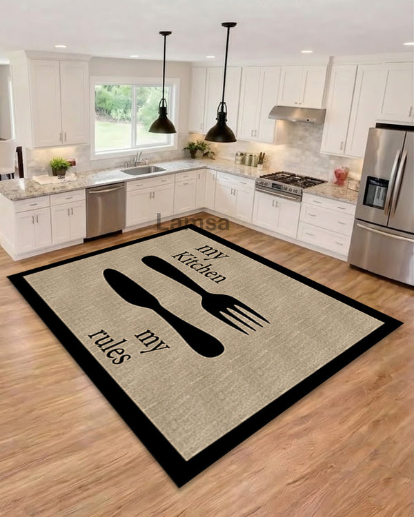 Kitchen Rugs Stylish Fork