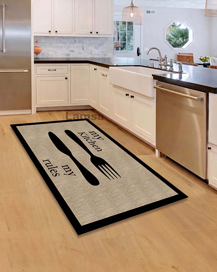 Rug printed non-slip and anti-bacteria and allergy-resistant