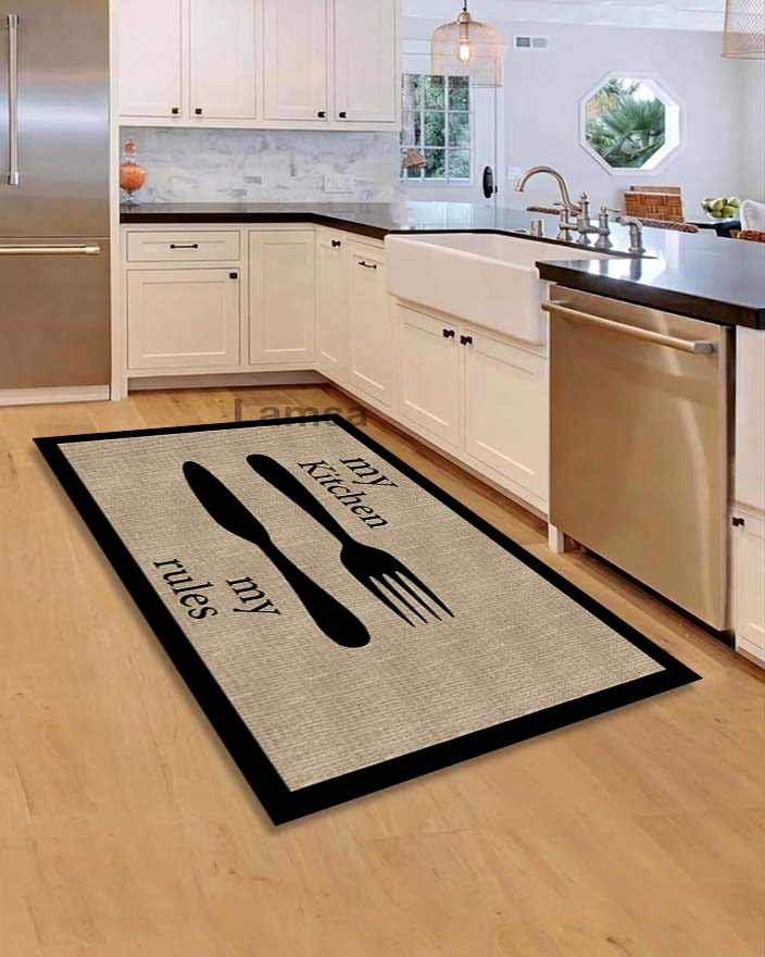 Rug printed non-slip and anti-bacteria and allergy-resistant