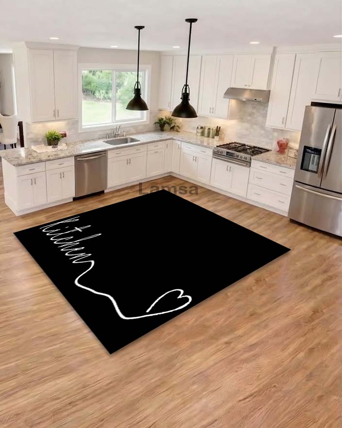 Kitchen Rugs Black