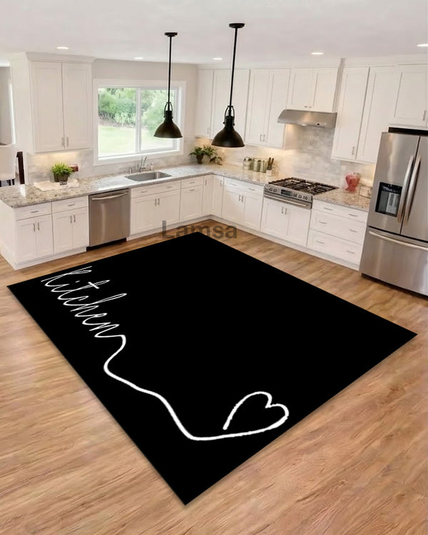 Kitchen Rugs Black