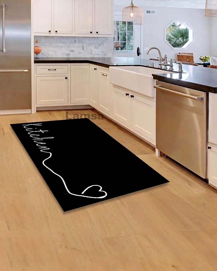 Kitchen Rugs Black