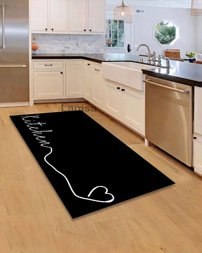Kitchen Rugs Black