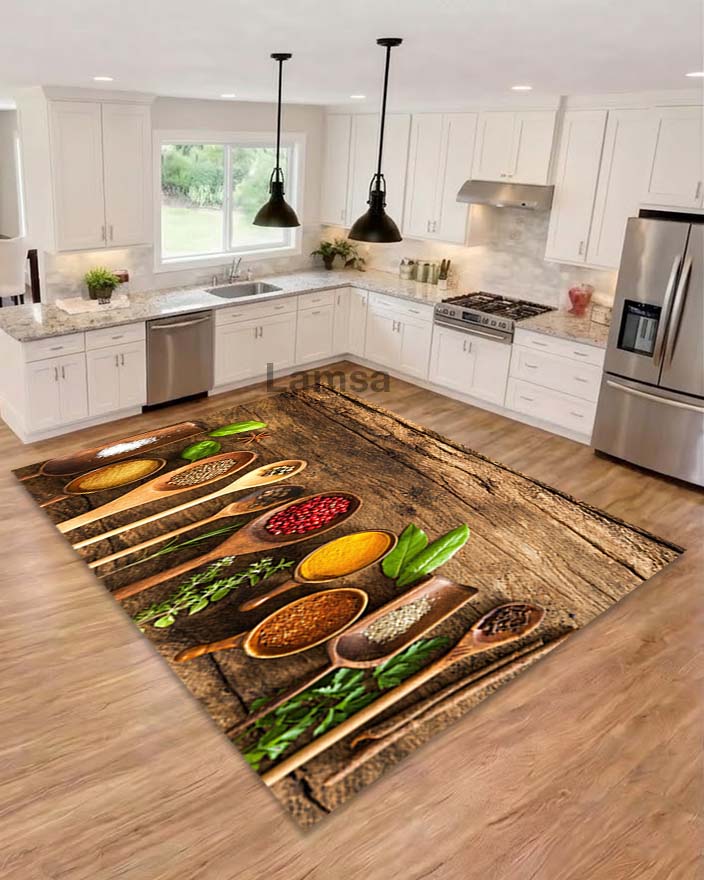 Bahrat - Non-slip, antibacterial, and hypoallergenic kitchen mat