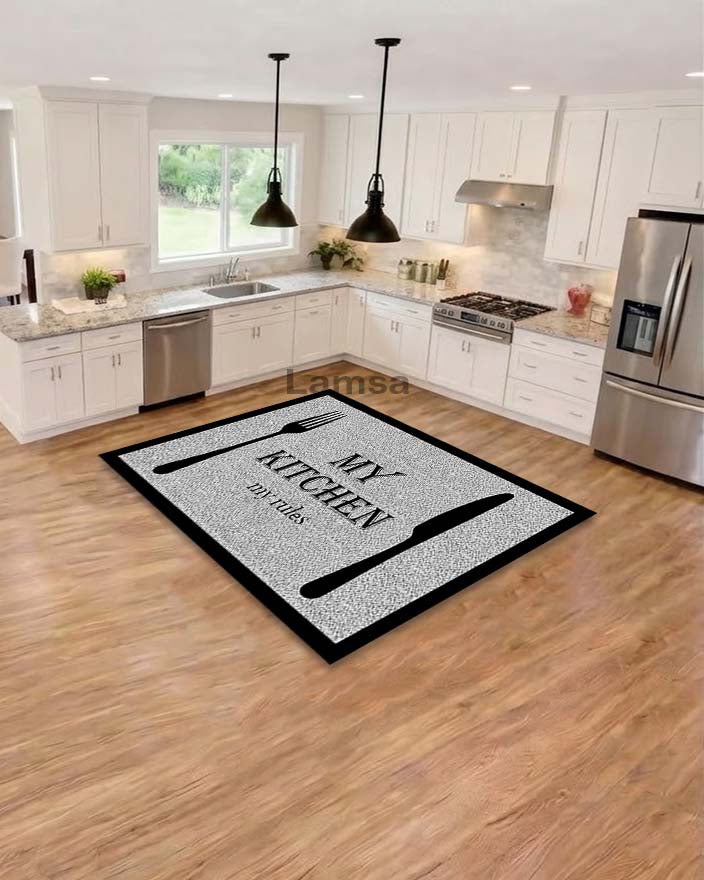 Printed Panda Kitchen Mat – Non-Slip, Durable & Modern Design