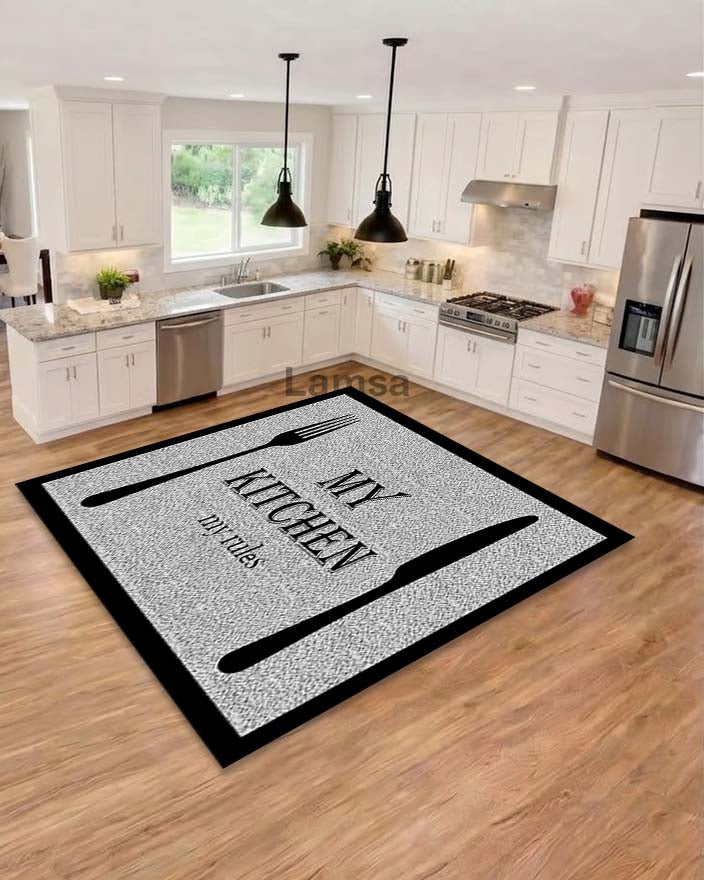 Printed Panda Kitchen Mat – Non-Slip, Durable & Modern Design