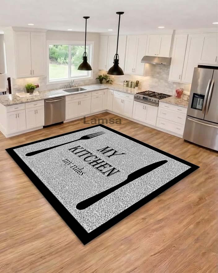 Printed Panda Kitchen Mat – Non-Slip, Durable & Modern Design