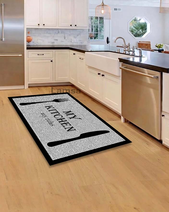 Printed Panda Kitchen Mat – Non-Slip, Durable & Modern Design