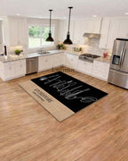 Anti-slip, anti-bacterial and anti-sensitivity kitchen rug