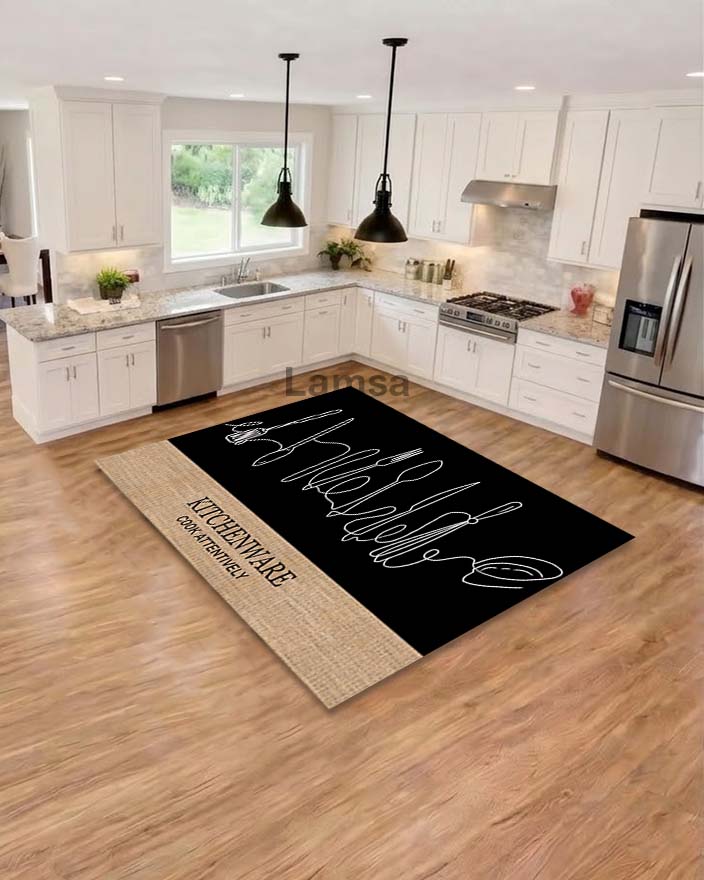 Anti-slip, anti-bacterial and anti-sensitivity kitchen rug