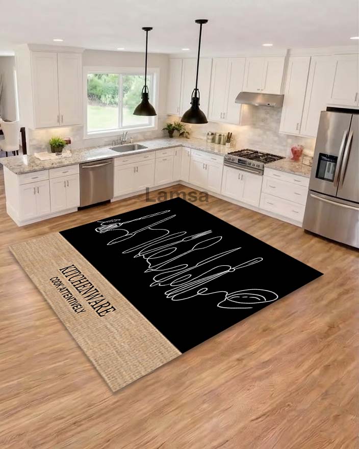 Anti-slip, anti-bacterial and anti-sensitivity kitchen rug