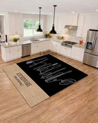 Anti-slip, anti-bacterial and anti-sensitivity kitchen rug