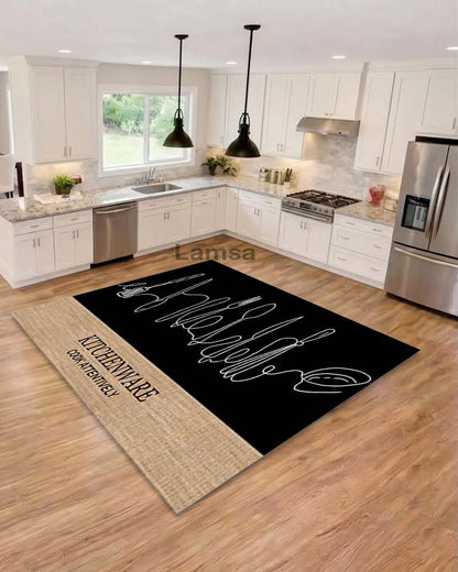 Anti-slip, anti-bacterial and anti-sensitivity kitchen rug