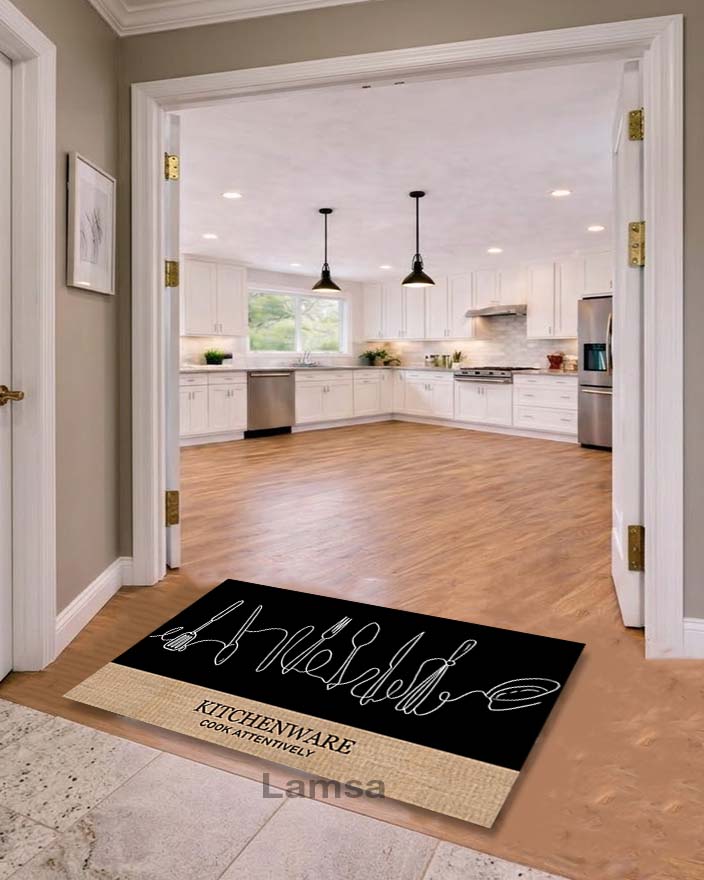 Anti-slip, anti-bacterial and anti-sensitivity kitchen rug