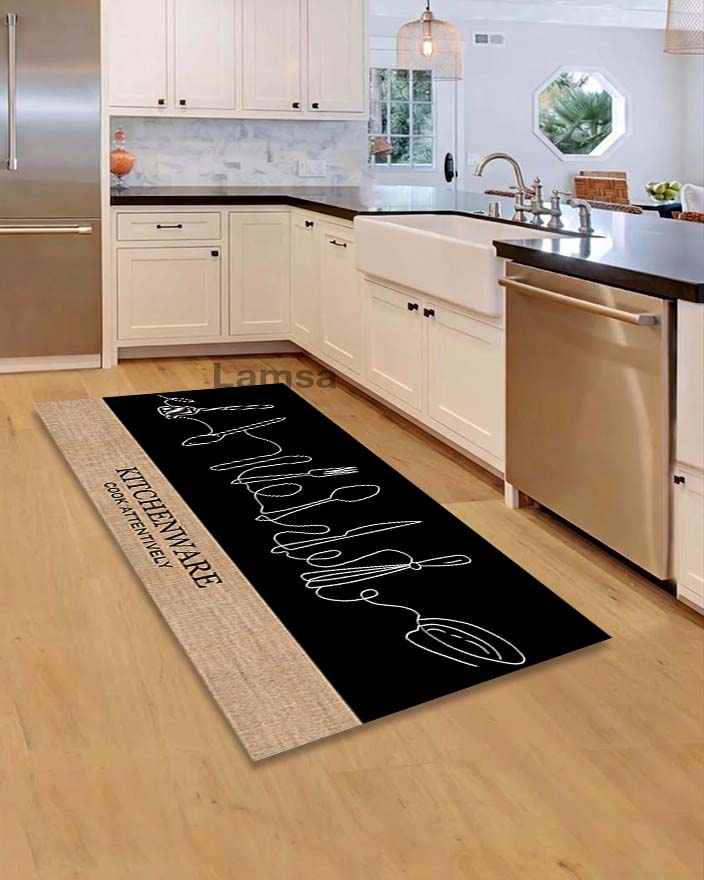 Anti-slip, anti-bacterial and anti-sensitivity kitchen rug