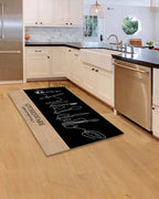 Anti-slip, anti-bacterial and anti-sensitivity kitchen rug