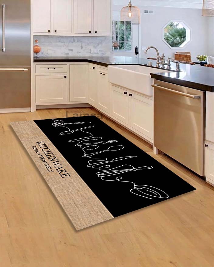 Anti-slip, anti-bacterial and anti-sensitivity kitchen rug