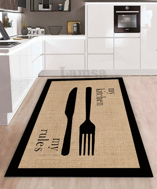 Kitchen Rugs Stylish Fork