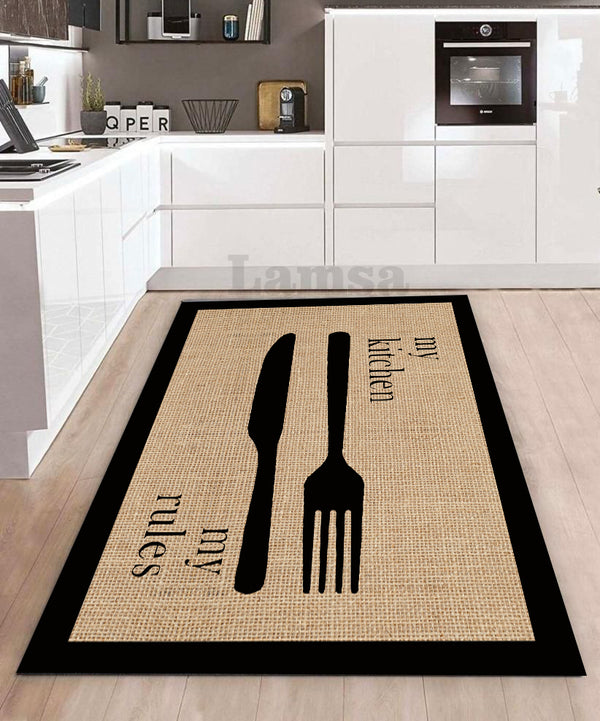 Rug printed non-slip and anti-bacteria and allergy-resistant