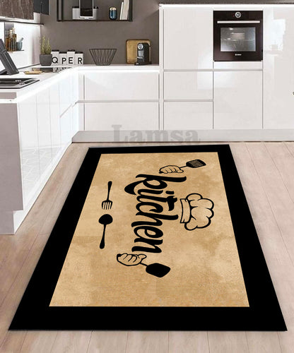 Silora - Non-Slip Kitchen Printed Rug