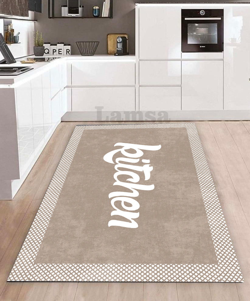 Kalinda  - Non-Slip Kitchen Printed Rug