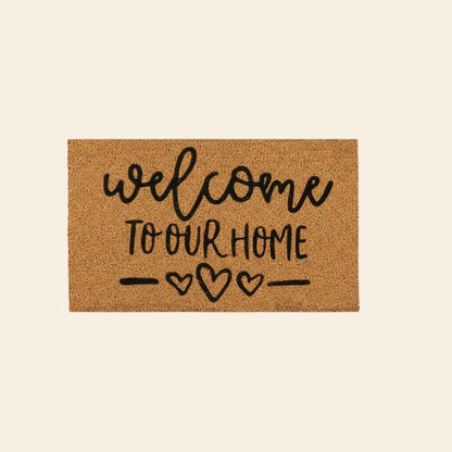 Welcome to our Home - of natural coconut fiber burlap
