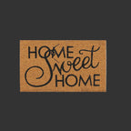 Doormat made of natural coconut fiber burlap