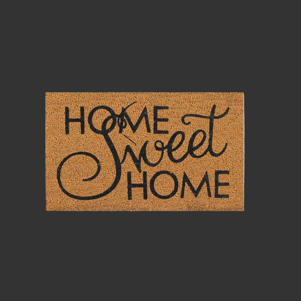Doormat made of natural coconut fiber burlap