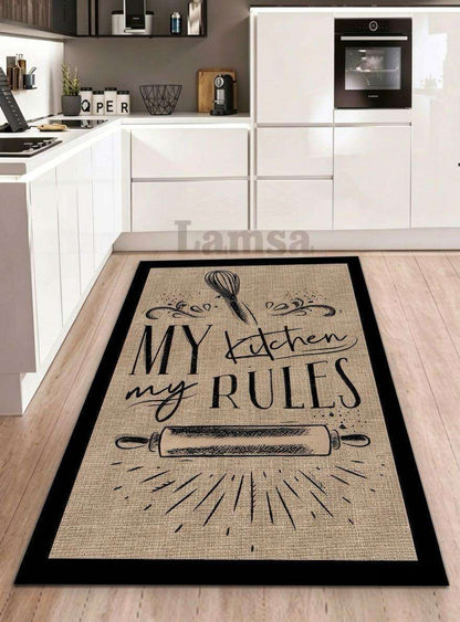 Savina - Non-Slip Kitchen Printed Rug