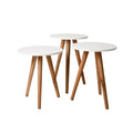 Safa Nesting Tables Set – Natural Wood for Elegant Taste⭐⭐⭐⭐⭐