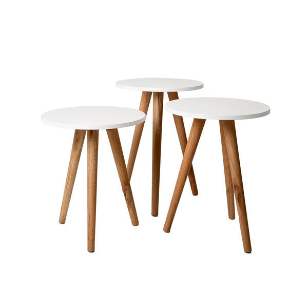 Safa Nesting Tables Set – Natural Wood for Elegant Taste⭐⭐⭐⭐⭐